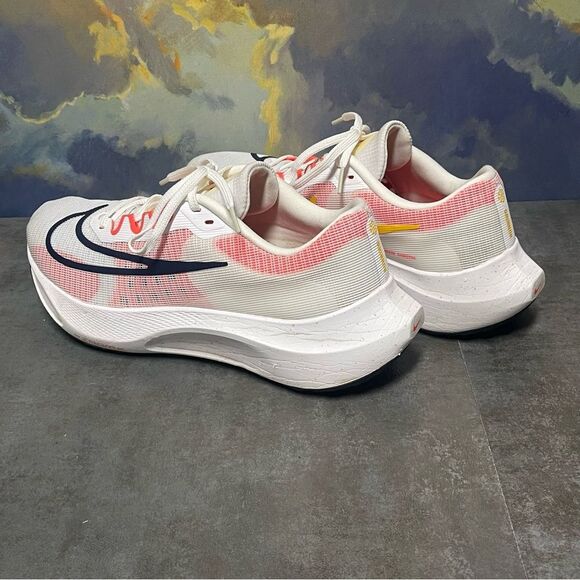 Nike Zoom Fly 5 DM8968-100 Men's White Bright Crimson Running Shoes Size 13 - Picture 7 of 16